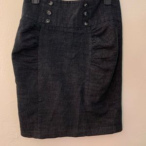 High waisted pencil skirt